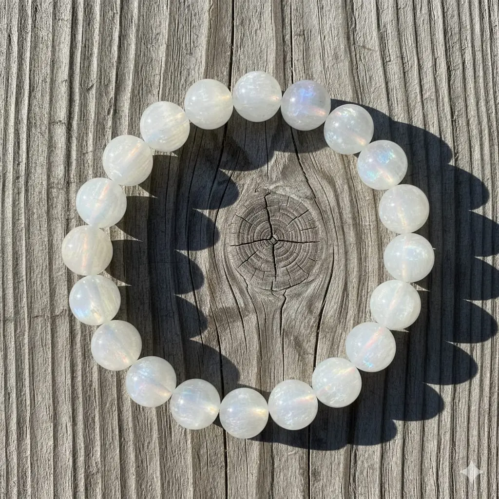 Rainbow Selenite Bracelet 8mm AAA+