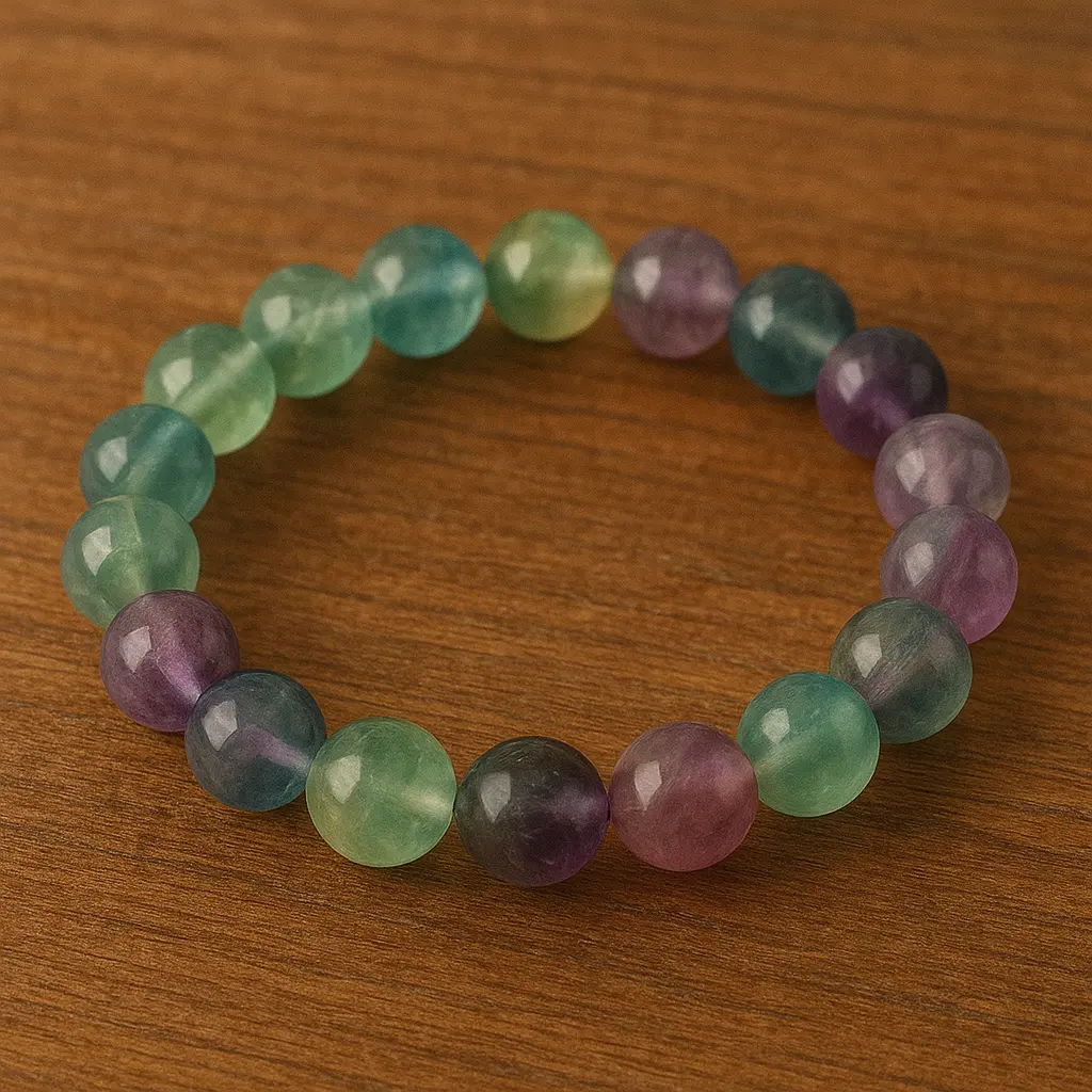 Rainbow fluorite Bracelet 8mm AAA+