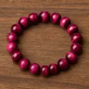 Pink Tiger Eye Bracelet 8mm AAA+
