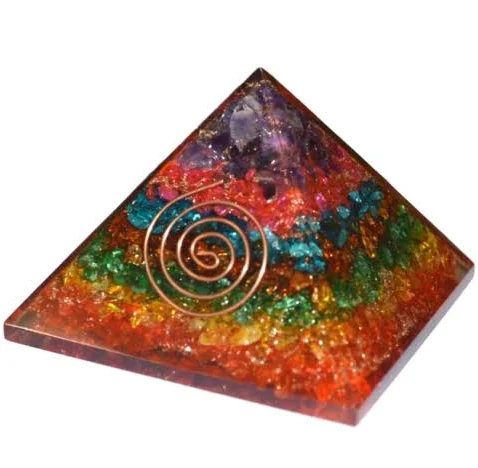 Orgonic Seven Chakra Pyramid - Meditation, Energy Healing, and Spiritual Practices