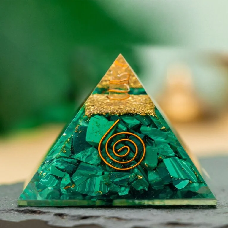 Orgonic Malachite Pyramid - Harness Earth’s Healing Power 