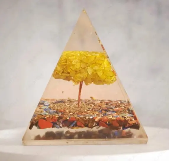 Seven Chakra Orgone Pyramid with Citrine