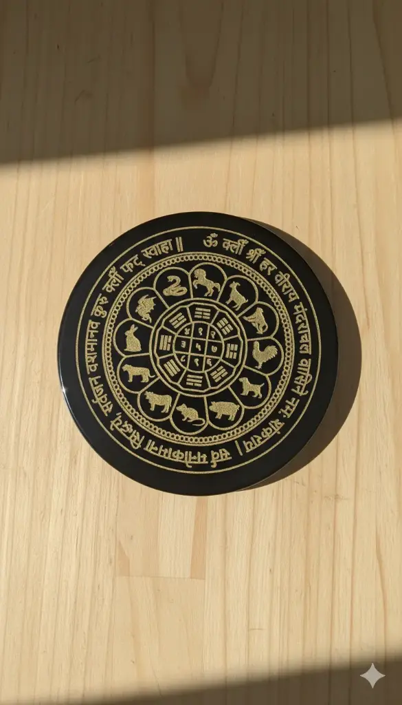  Yantra Black Tourmaline Charging Plate