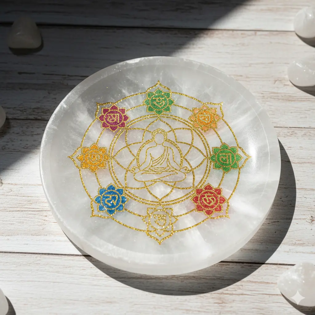 Meditation Selenite Charging Plate 