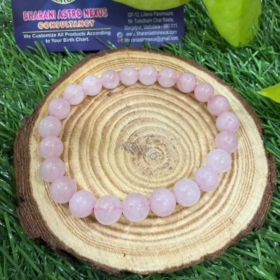 Rose Quartz Bracelet 8mm AAA+