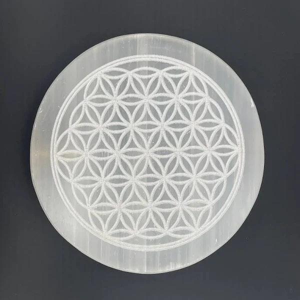 Chakra Selenite Charging Plate 