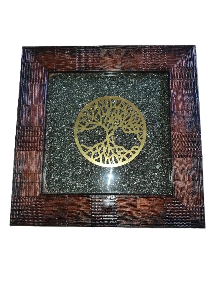 Kalpvriksha Pyrite Dust Wooden Frame