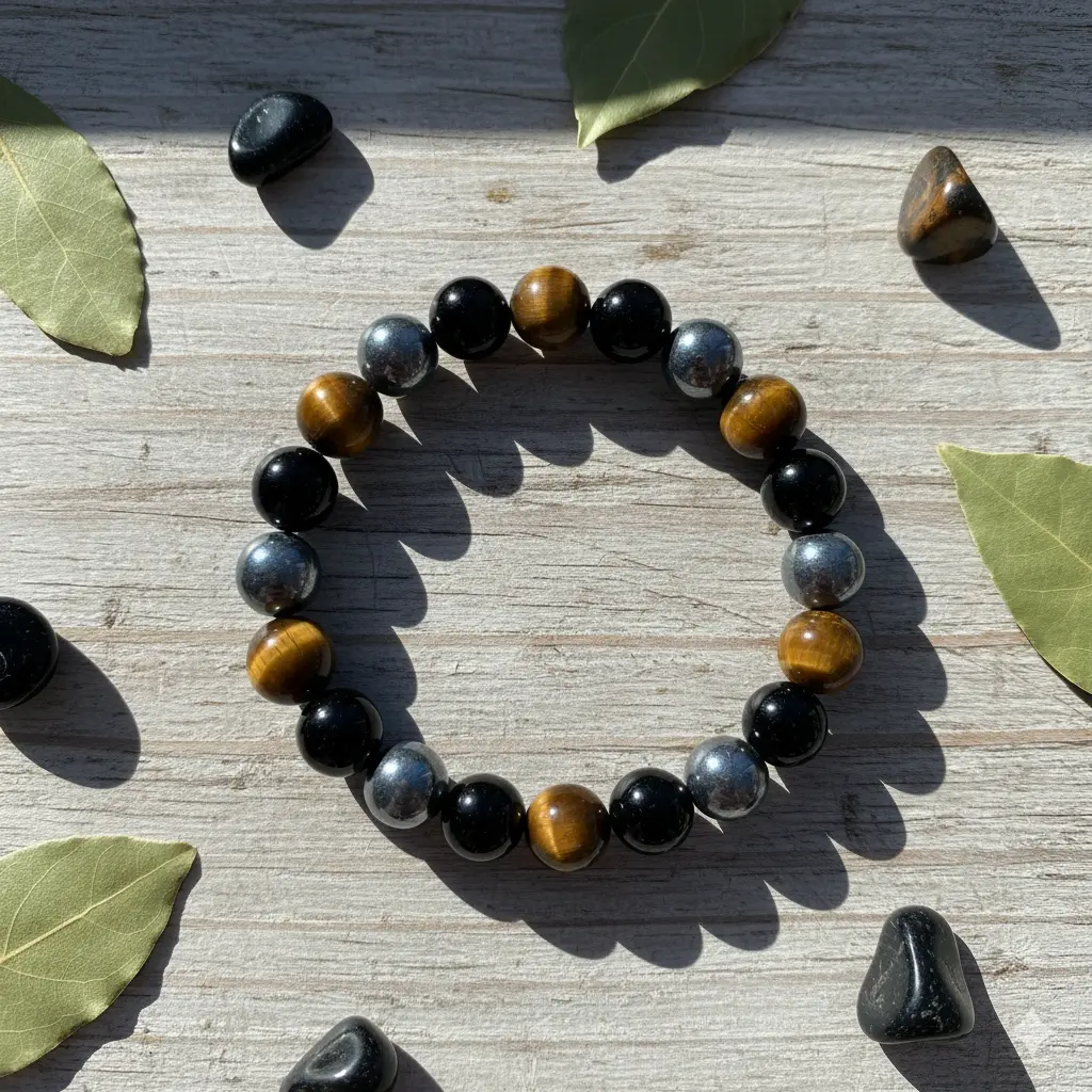 Triple Protection Bracelet 8mm AAA+ 