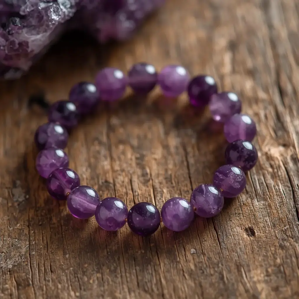  Amethyst Bracelet 8mm AAA+