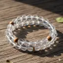 Clear Quartz (round cut) Bracelet 8mm AAA+