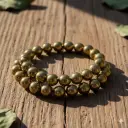 Golden Pyrite Bracelet 8mm AAA+