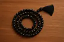Black Agate - Hakik Japmala for Shani Dosh 