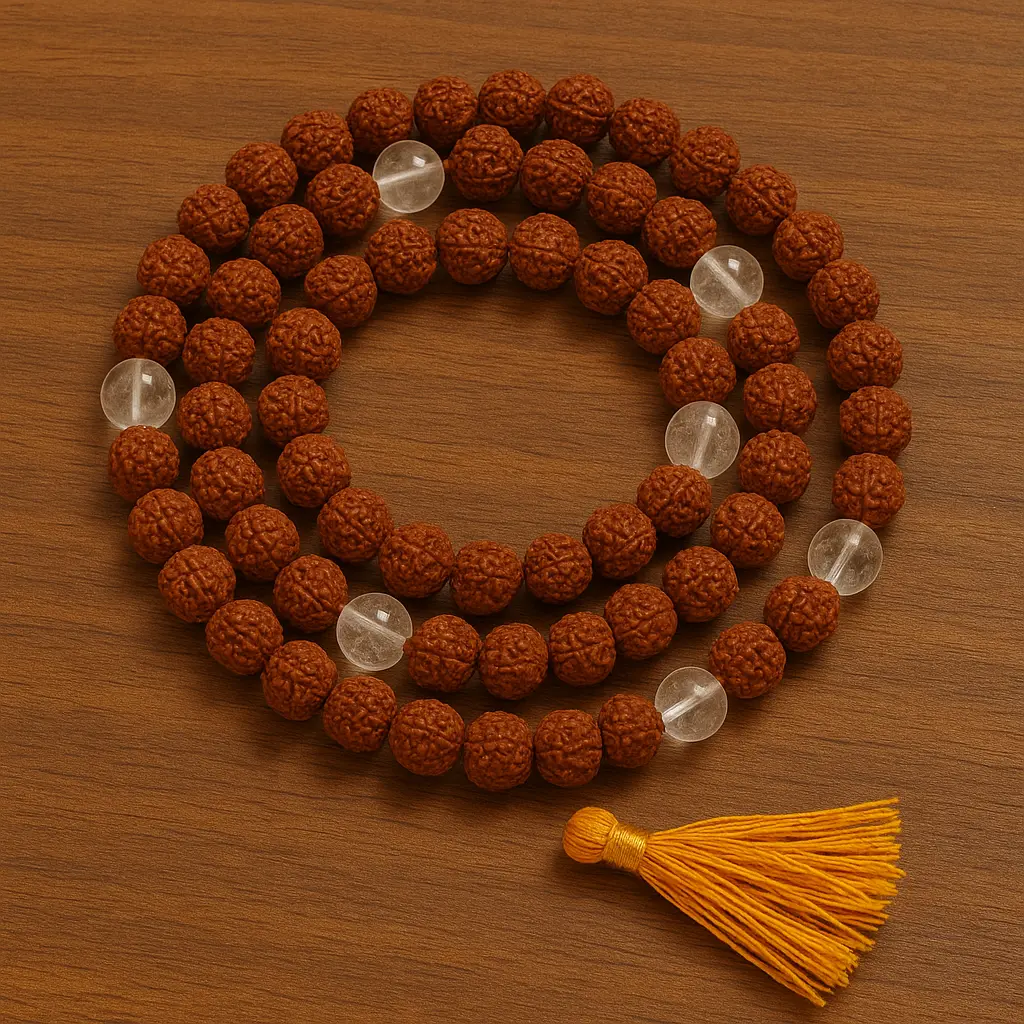 Rudraksha Sphatik Japmala 