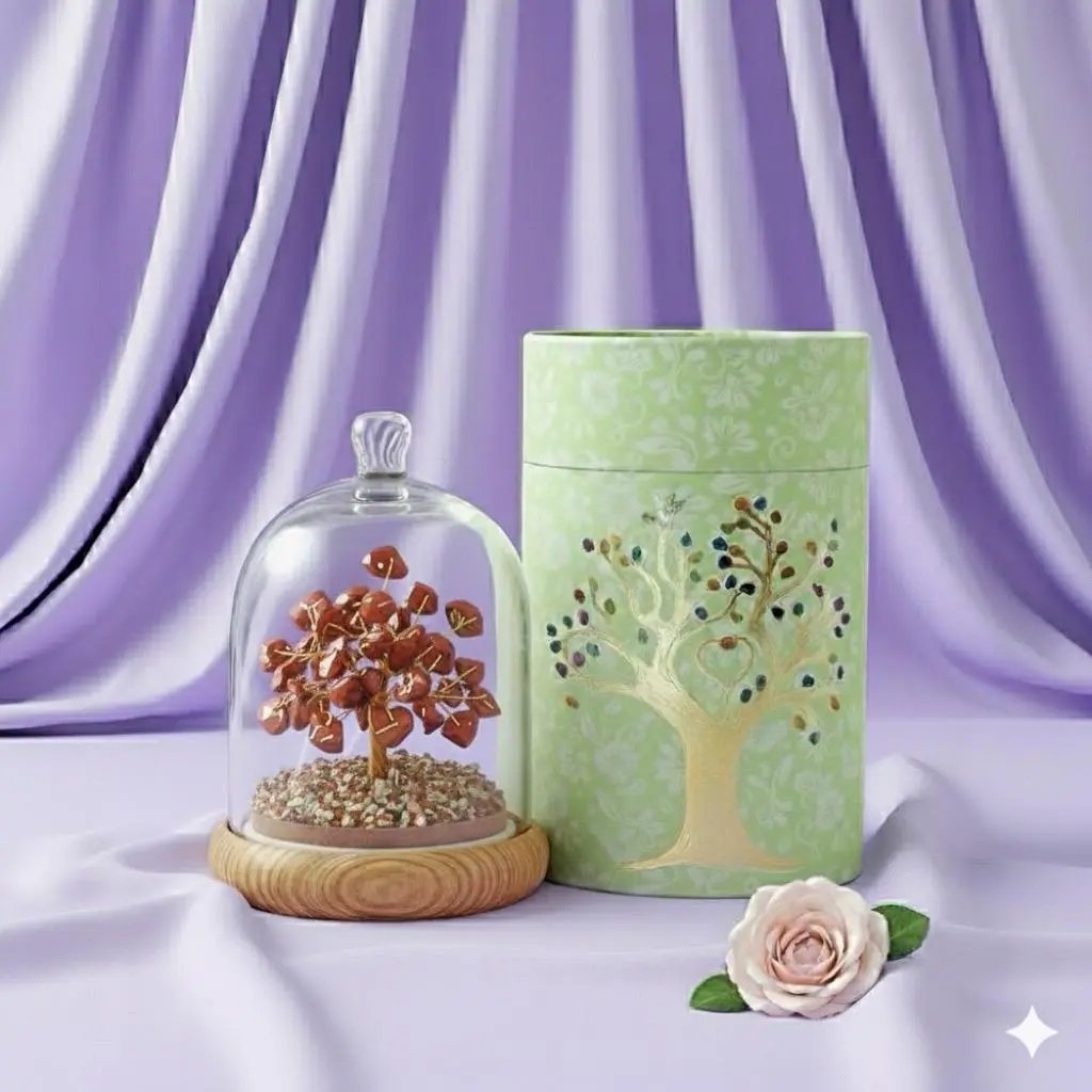 Red jasper-A Wish Tree – A Universe of Crystals in One 