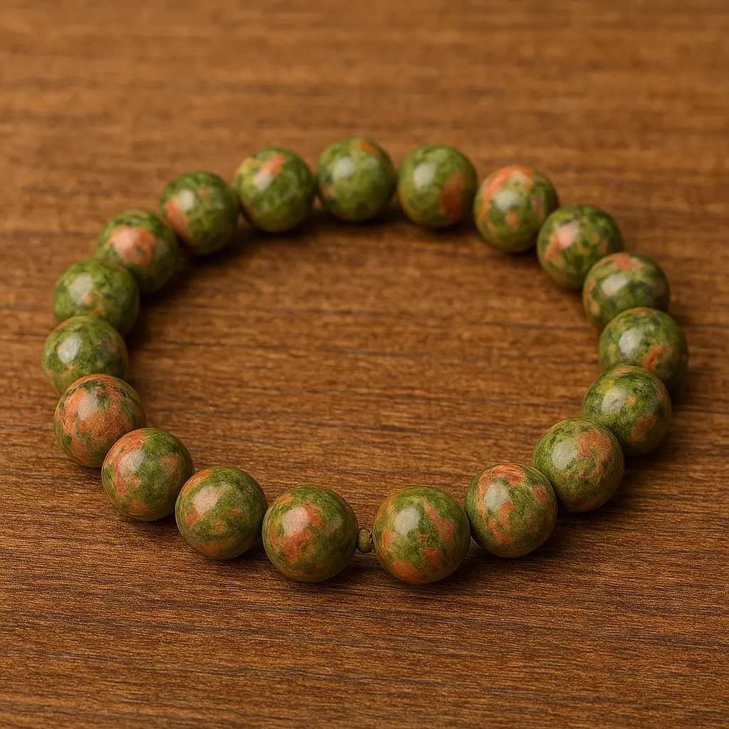 Unakite Bracelet 8mm AAA+