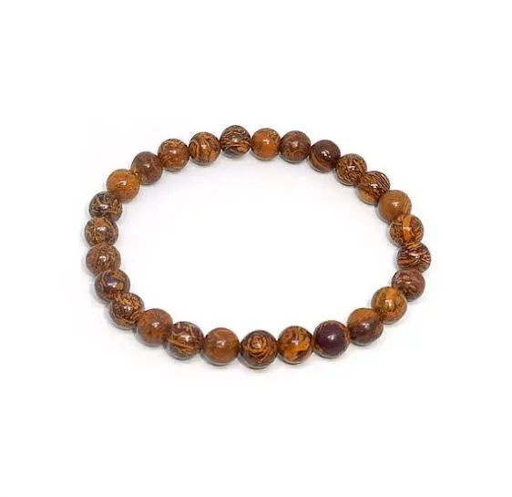 Calligraphy Jasper Bracelet 8mm AAA+