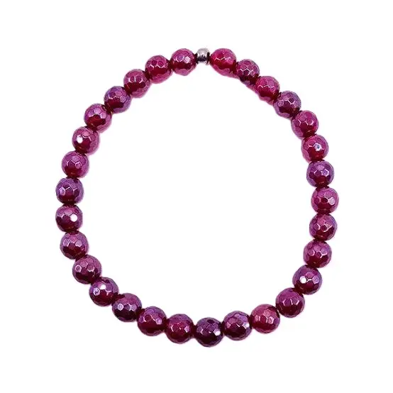 Black Cherry Agate Bracelet 8mm AAA+