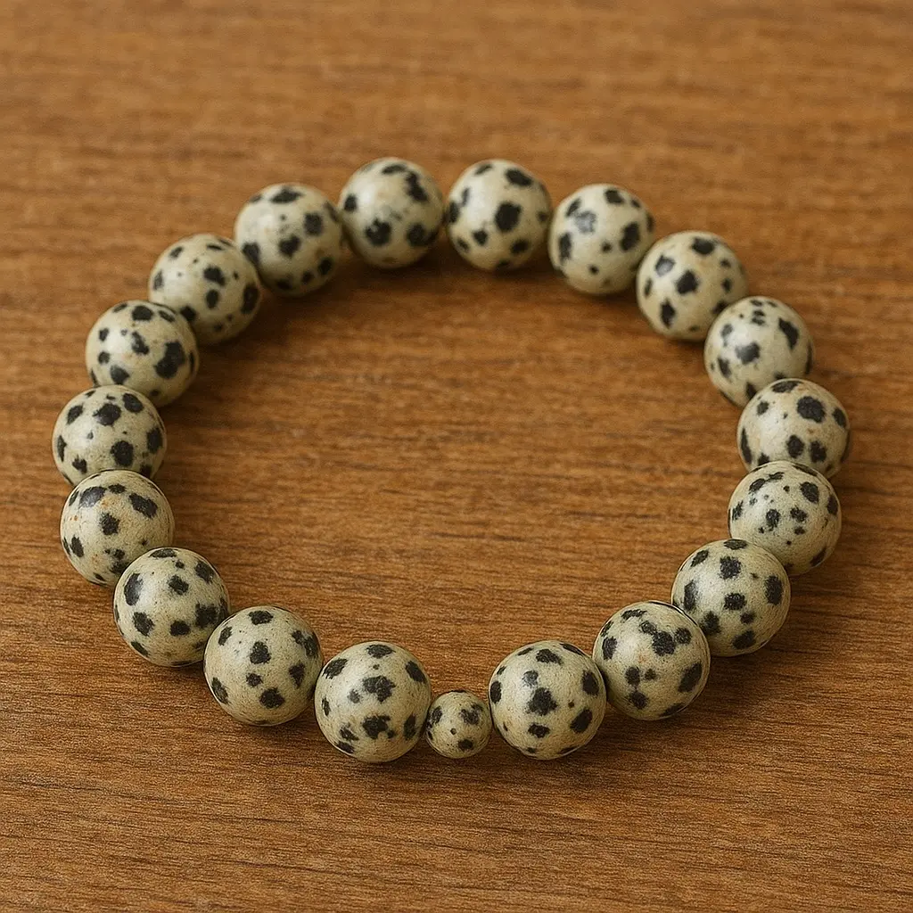Dalmatian Jasper Bracelet 8mm AAA+