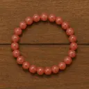 Strawberry Quartz Crystal Bracelet 8mm AAA+