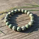Green Dalmatian Bracelet 8mm AAA+