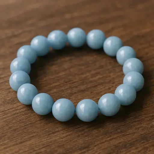 Blue Angelite Bracelet 8mm AAA+