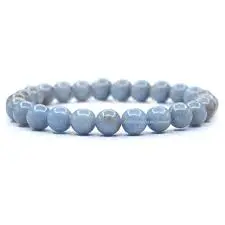 Blue Angelite Bracelet 8mm AAA+