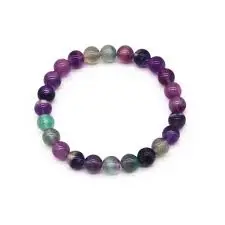 Rainbow fluorite Bracelet 8mm AAA+