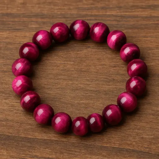 Pink Tiger Eye Bracelet 8mm AAA+
