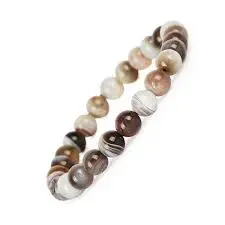 Bostwana Agate Bracelet 8mm AAA+