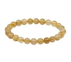 Gold Rutile Bracelet 8mm AAA+
