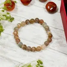 Peach Moonstone Bracelet 8mm AAA+