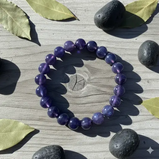 Iolite Crystal Bracelet 8mm AAA+