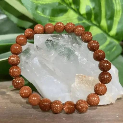 Goldstone Crystal Bracelet 8mm AAA+
