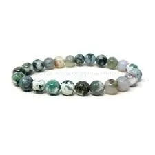 Tree Agate Crystal Bracelet 8mm AAA+