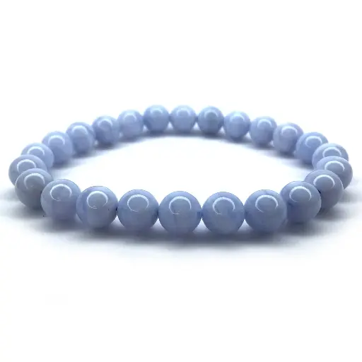 Blue Lace Agate Crystal Bracelet 8mm AAA+