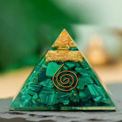 Orgonic Malachite Pyramid - Harness Earth’s Healing Power 