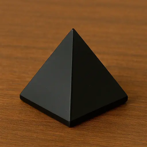 Black Onyx Crystal Pyramid