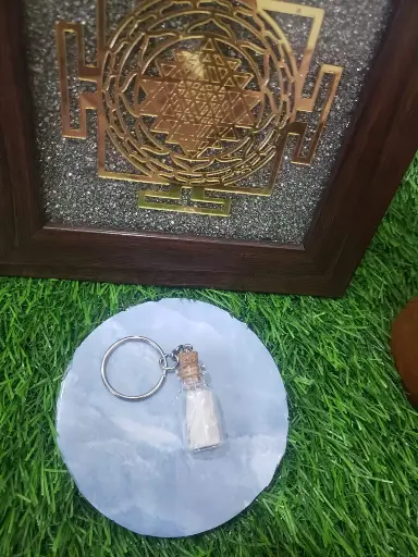 Selenite Crystal Keychain