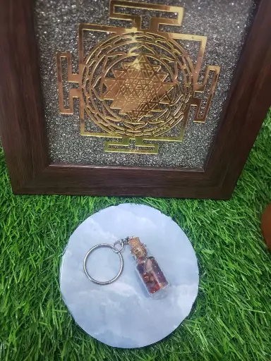 Seven Chakras Crystal Keychain
