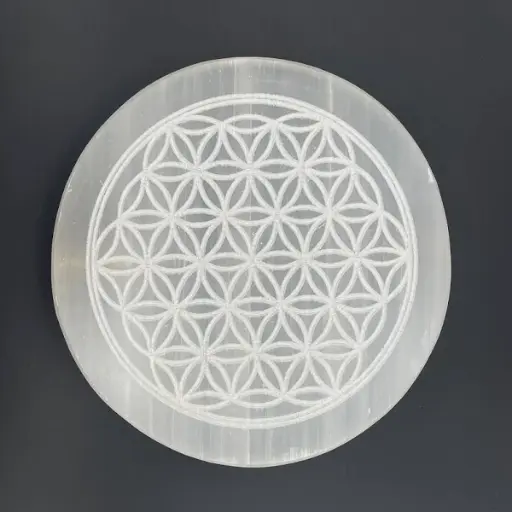 Chakra Selenite Charging Plate 