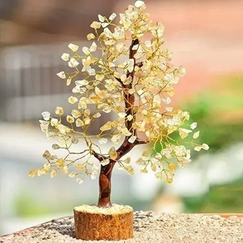 Yellow Citrine Gemstone Tree