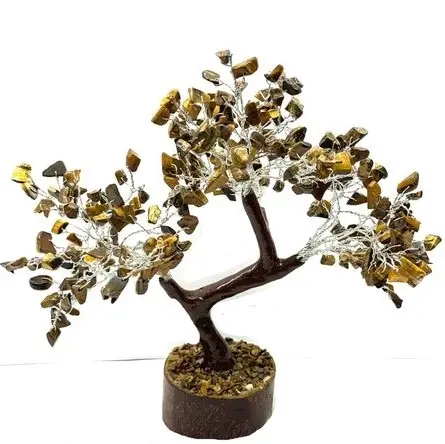 Tiger Eye Gemstone Tree