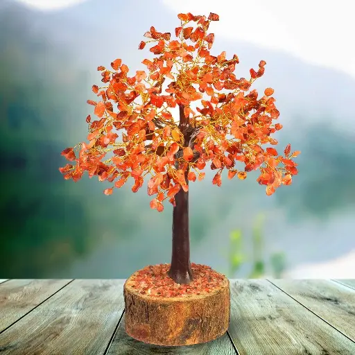 Carnelian Gemstone Tree