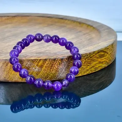  Amethyst Bracelet 8mm AAA+