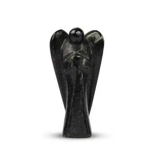 Black Tourmaline Natural Crystal Angel (3 Inch)