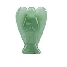 Green Jade Natural Crystal Angel (3 Inch)
