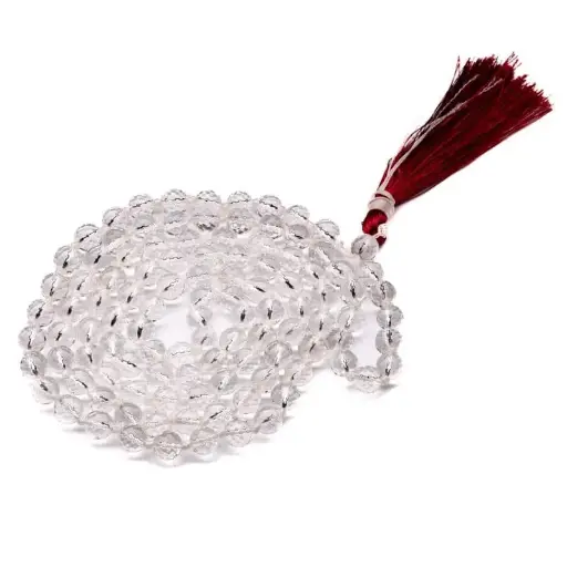 Sphatik Japmala (Diamond Cut)