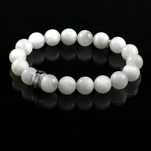 Moon stone Bracelet 8mm AAA+