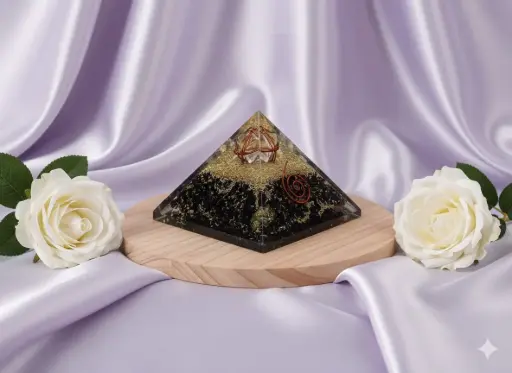 Black tourmaline orgone pyramid