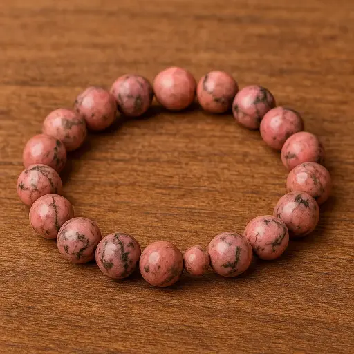 Rhodonite Bracelet 8mm AAA+
